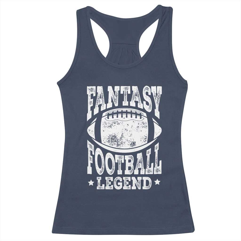 Fantasy Football Legend Racerback Tank Top Funny Gameday Dad - Wonder Print Shop