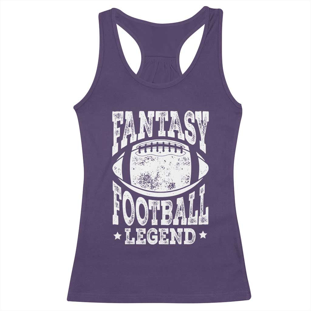 Fantasy Football Legend Racerback Tank Top Funny Gameday Dad - Wonder Print Shop