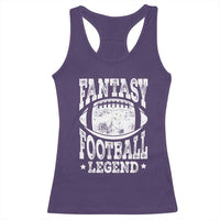 Fantasy Football Legend Racerback Tank Top Funny Gameday Dad - Wonder Print Shop