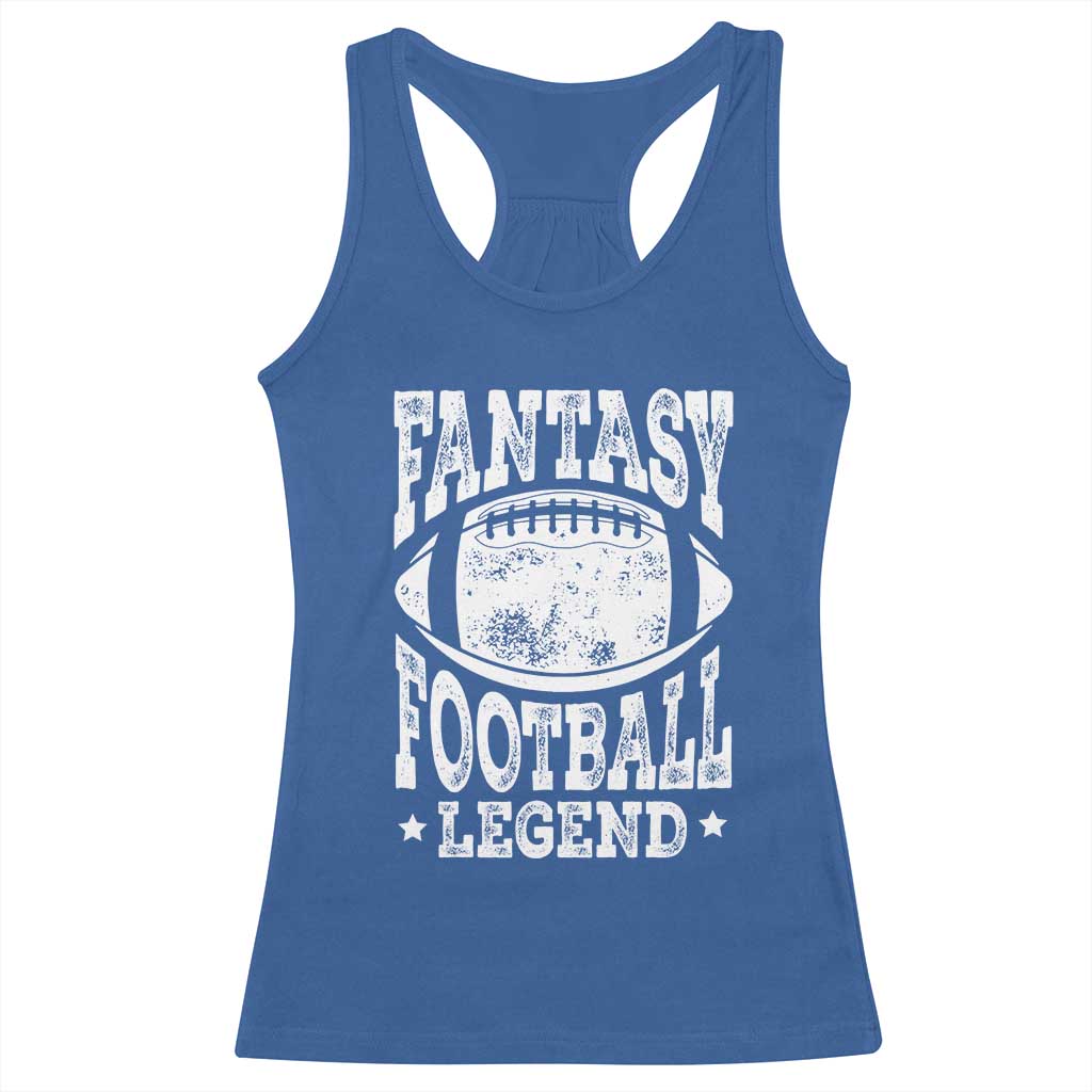 Fantasy Football Legend Racerback Tank Top Funny Gameday Dad - Wonder Print Shop