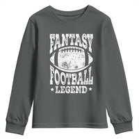 Fantasy Football Legend Youth Sweatshirt Funny Gameday Dad - Wonder Print Shop