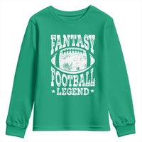 Fantasy Football Legend Youth Sweatshirt Funny Gameday Dad - Wonder Print Shop