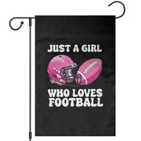 Funny Just A Girl Who Loves Football Garden Flag - Wonder Print Shop