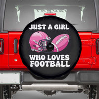 Funny Just A Girl Who Loves Football Spare Tire Cover - Wonder Print Shop