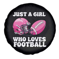 Funny Just A Girl Who Loves Football Spare Tire Cover - Wonder Print Shop