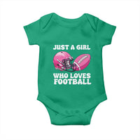 Funny Just A Girl Who Loves Football Baby Onesie - Wonder Print Shop