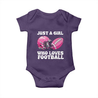 Funny Just A Girl Who Loves Football Baby Onesie - Wonder Print Shop