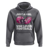 Funny Just A Girl Who Loves Football Hoodie - Wonder Print Shop