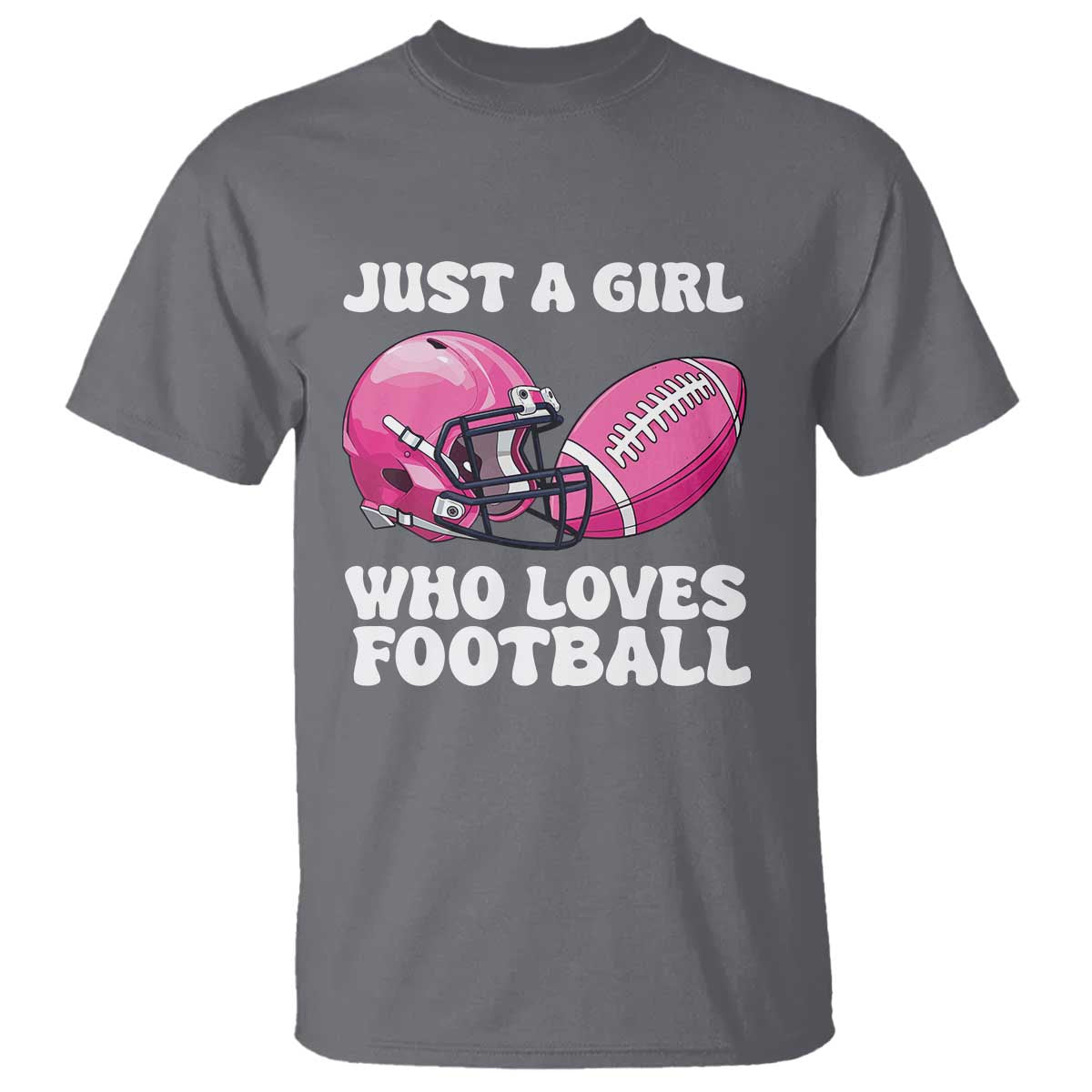 Funny Just A Girl Who Loves Football T Shirt - Wonder Print Shop