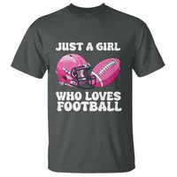 Funny Just A Girl Who Loves Football T Shirt - Wonder Print Shop