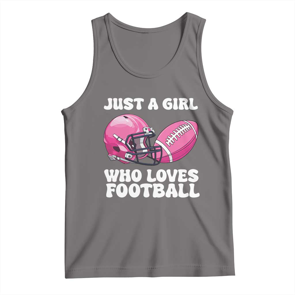 Funny Just A Girl Who Loves Football Tank Top - Wonder Print Shop
