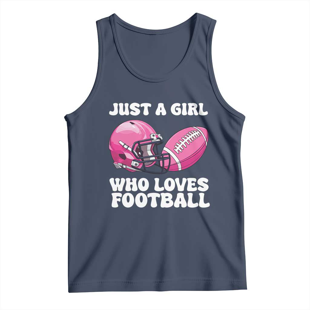 Funny Just A Girl Who Loves Football Tank Top - Wonder Print Shop