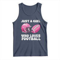 Funny Just A Girl Who Loves Football Tank Top - Wonder Print Shop