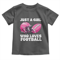Funny Just A Girl Who Loves Football Toddler T Shirt - Wonder Print Shop