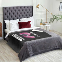 This Girl Is A Fantasy Football Champion Throw Blanket Funny Champ Champion Draft - Wonder Print Shop