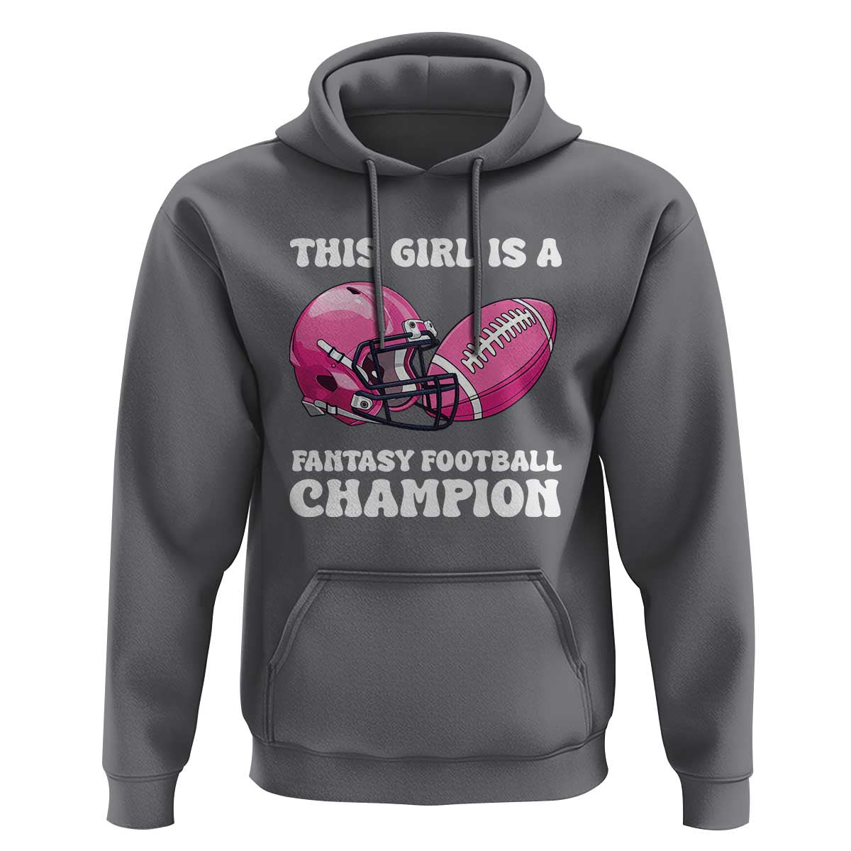 This Girl Is A Fantasy Football Champion Hoodie Funny Champ Champion Draft - Wonder Print Shop