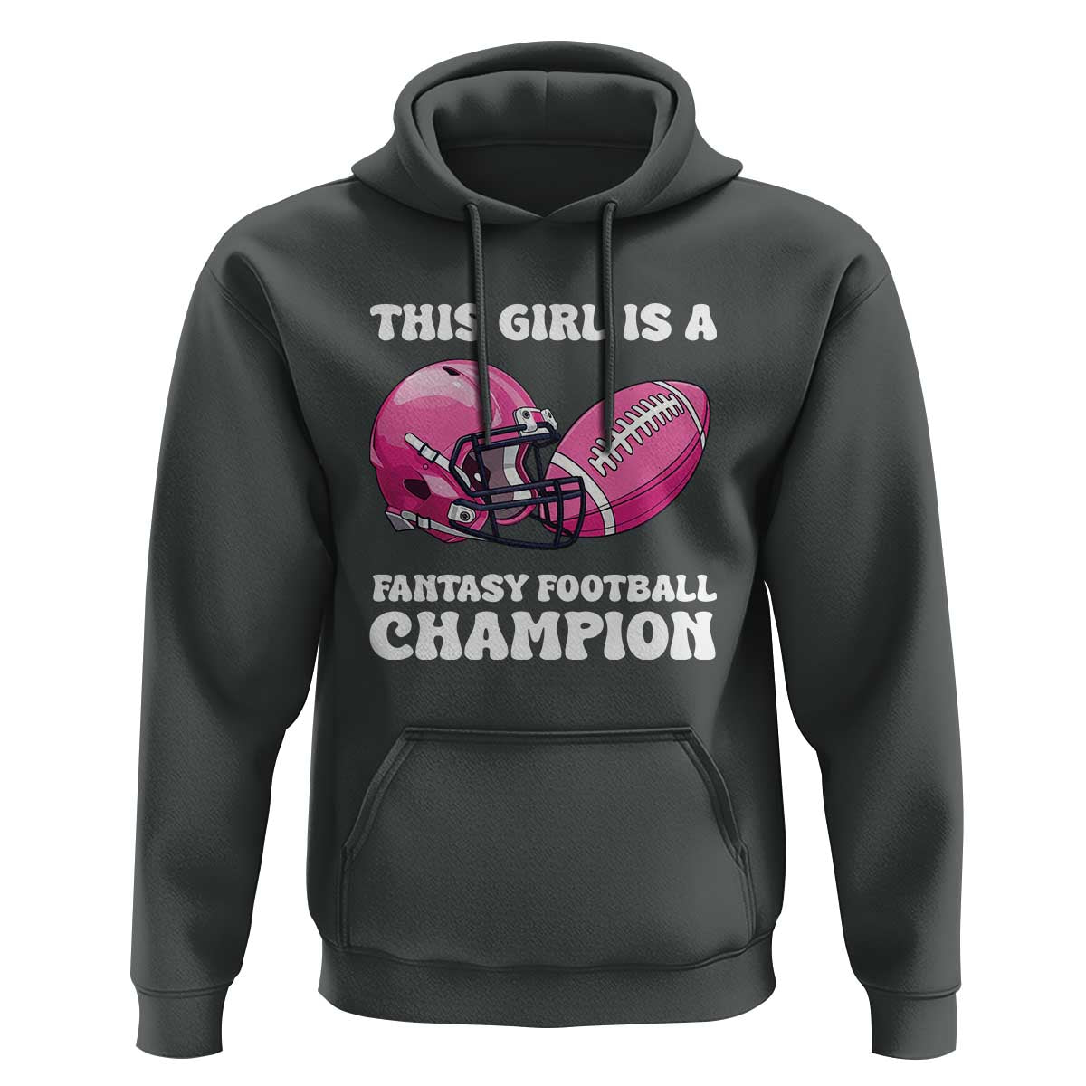 This Girl Is A Fantasy Football Champion Hoodie Funny Champ Champion Draft - Wonder Print Shop