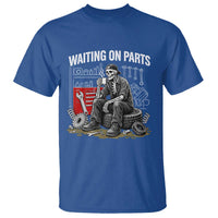 Funny Waiting On Parts Mechanic Skeleton Auto Repair Life T Shirt