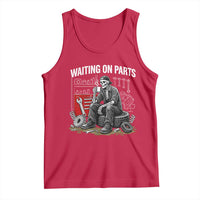 Funny Waiting On Parts Mechanic Skeleton Auto Repair Life Tank Top