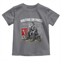Funny Waiting On Parts Mechanic Skeleton Auto Repair Life Toddler T Shirt