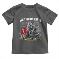 Funny Waiting On Parts Mechanic Skeleton Auto Repair Life Toddler T Shirt