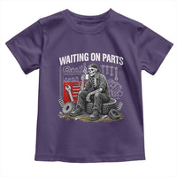 Funny Waiting On Parts Mechanic Skeleton Auto Repair Life Toddler T Shirt