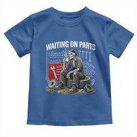 Funny Waiting On Parts Mechanic Skeleton Auto Repair Life Toddler T Shirt
