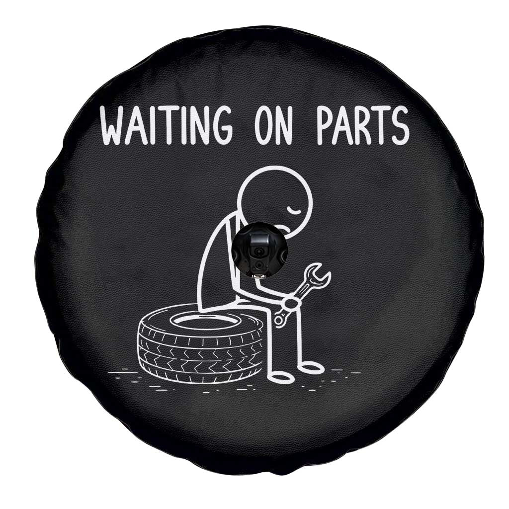 Funny Waiting On Parts Mechanic Auto Repair Car Spare Tire Cover