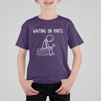 Funny Waiting On Parts Mechanic Auto Repair Car T Shirt For Kid