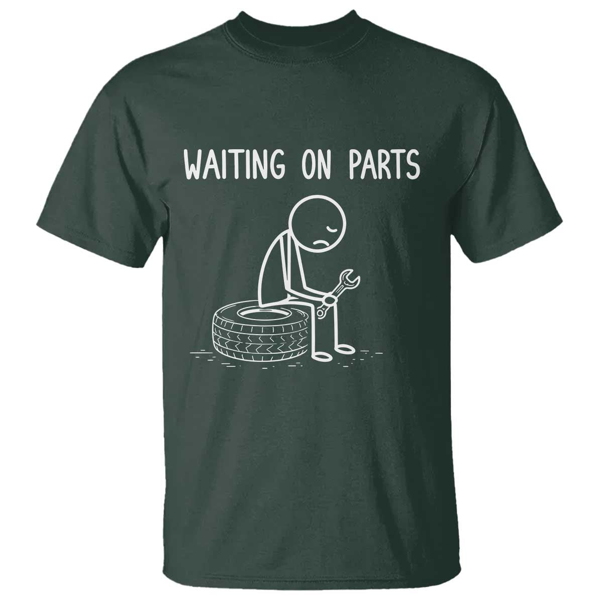 Funny Waiting On Parts Mechanic Auto Repair Car T Shirt