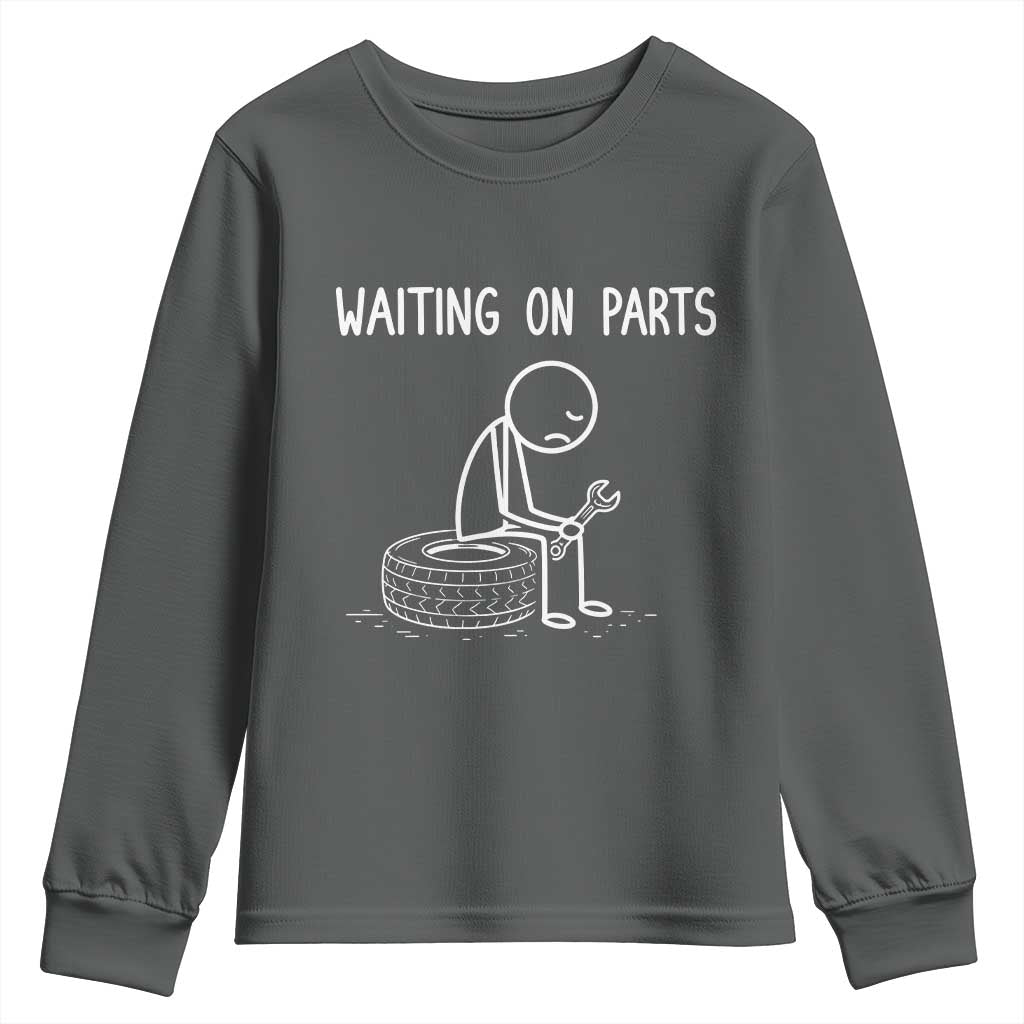 Funny Waiting On Parts Mechanic Auto Repair Car Youth Sweatshirt