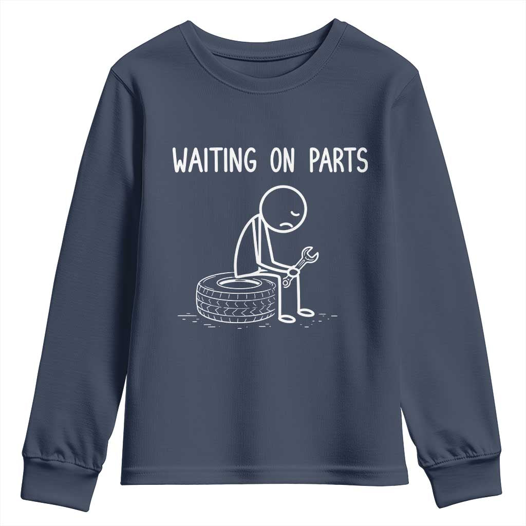 Funny Waiting On Parts Mechanic Auto Repair Car Youth Sweatshirt