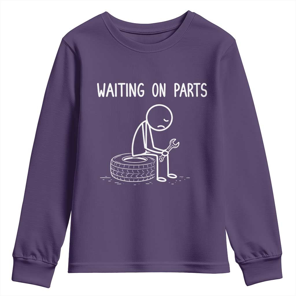 Funny Waiting On Parts Mechanic Auto Repair Car Youth Sweatshirt