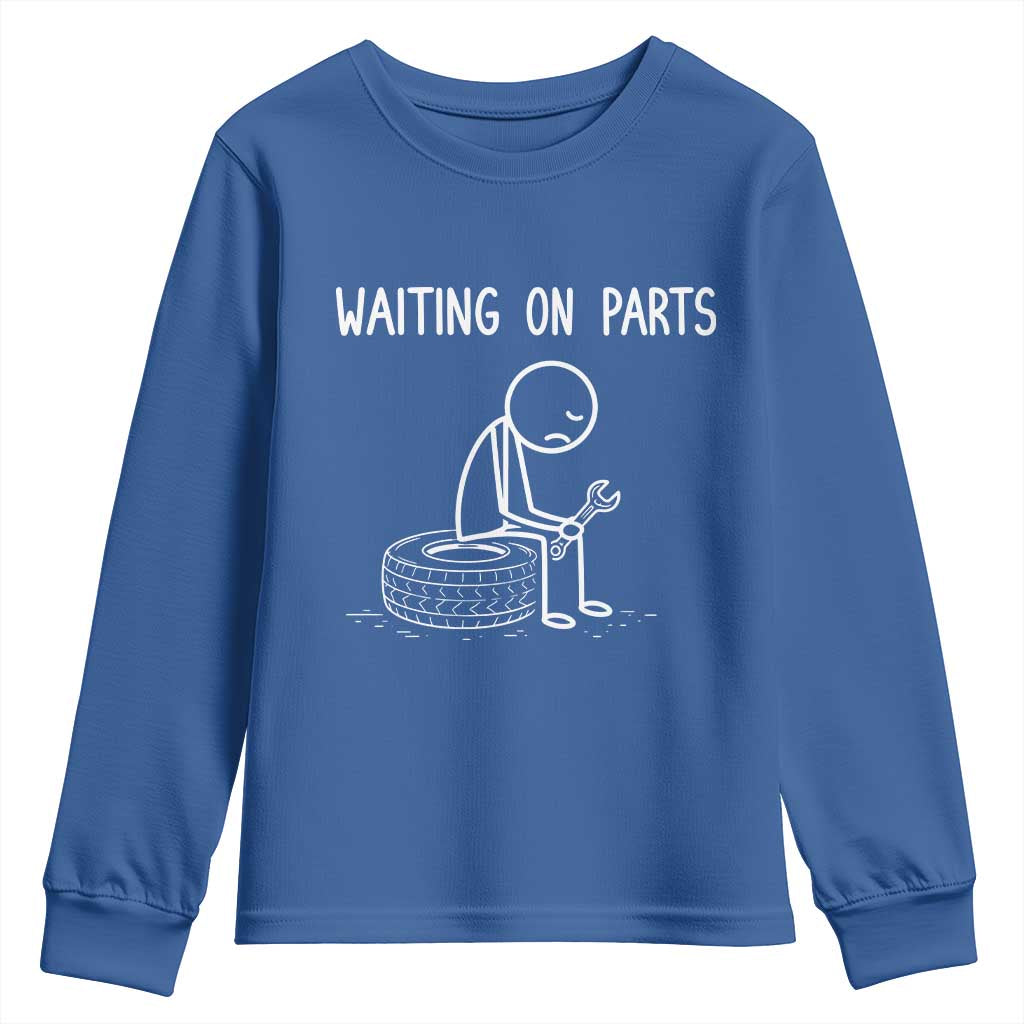 Funny Waiting On Parts Mechanic Auto Repair Car Youth Sweatshirt