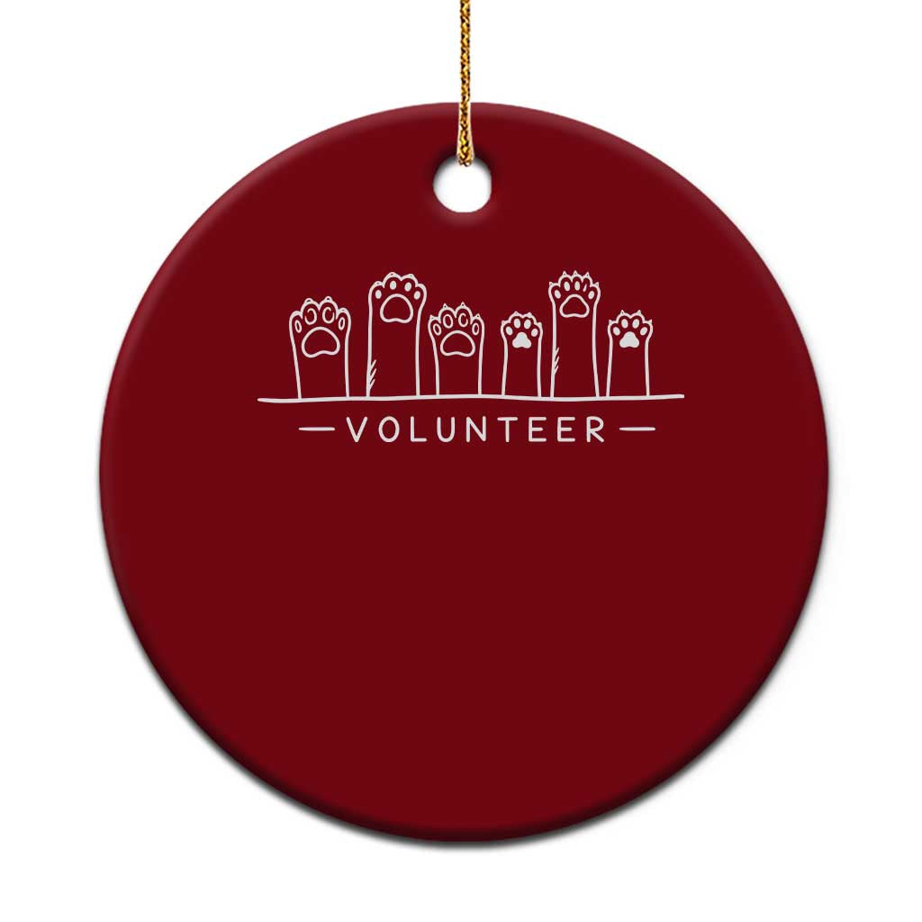 Animal Shelter Volunteer Ceramic Ornament Cat Dog Rescue Supporter