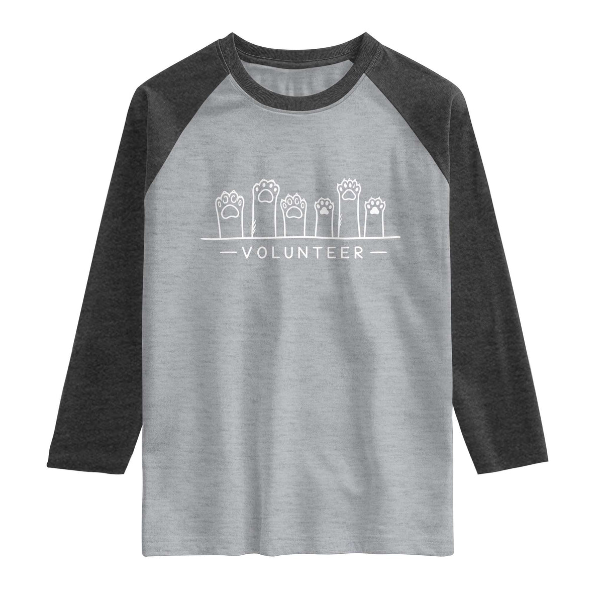 Animal Shelter Volunteer Raglan Shirt Cat Dog Rescue Supporter