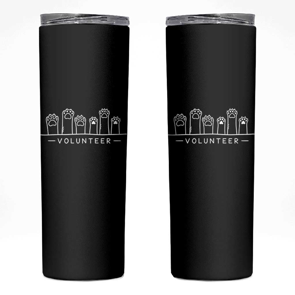 Animal Shelter Volunteer Skinny Tumbler Cat Dog Rescue Supporter
