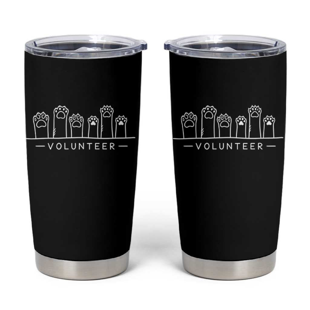 Animal Shelter Volunteer Tumbler Cup Cat Dog Rescue Supporter