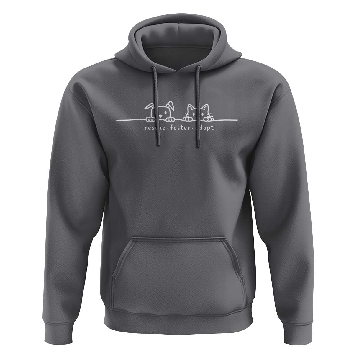 Rescue Dog Cat Hoodie Adopt Rescue Foster Animal Shelter Volunteer