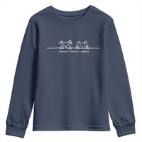 Rescue Dog Cat Youth Sweatshirt Adopt Rescue Foster Animal Shelter Volunteer