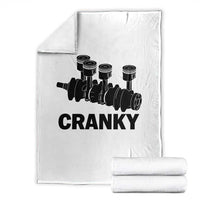 Cranky Car Engine Crankshaft Cars Lover Throw Blanket Mechanics Father Day