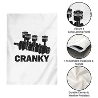 Cranky Car Engine Crankshaft Cars Lover Garden Flag Mechanics Father Day