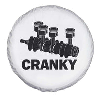 Cranky Car Engine Crankshaft Cars Lover Spare Tire Cover Mechanics Father Day