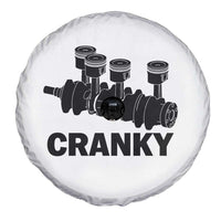 Cranky Car Engine Crankshaft Cars Lover Spare Tire Cover Mechanics Father Day