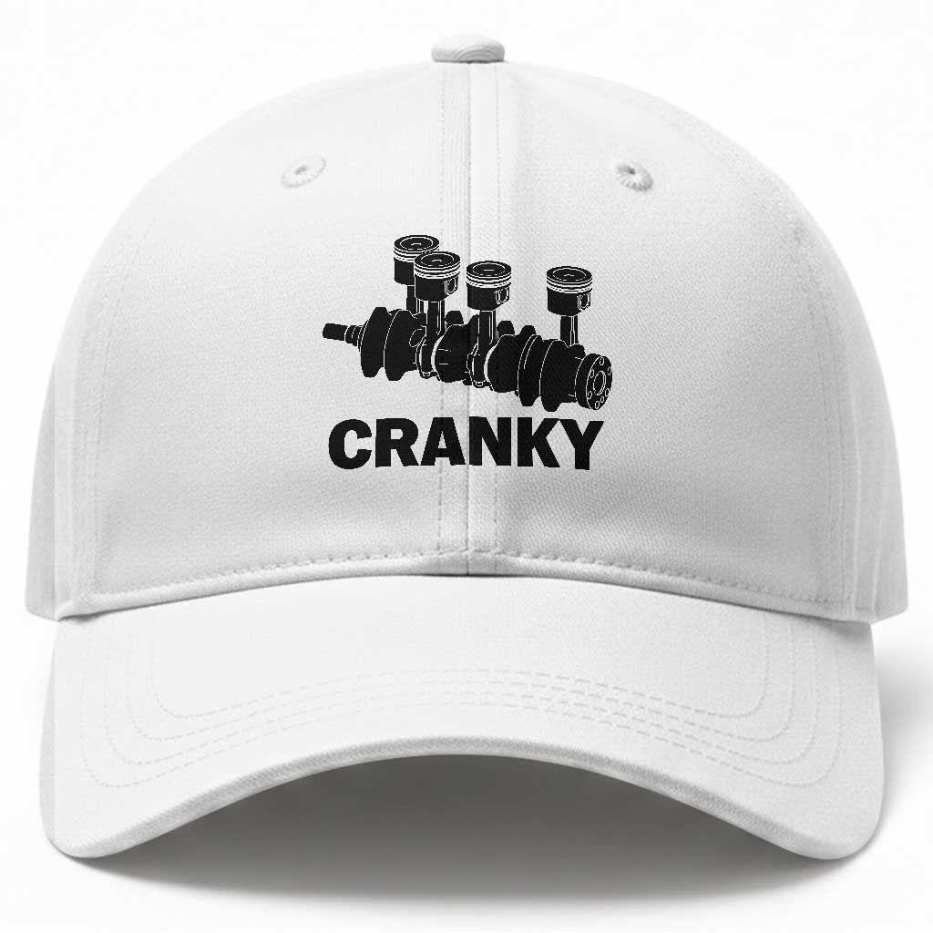 Cranky Car Engine Crankshaft Cars Lover Baseball Cap Mechanics Father Day