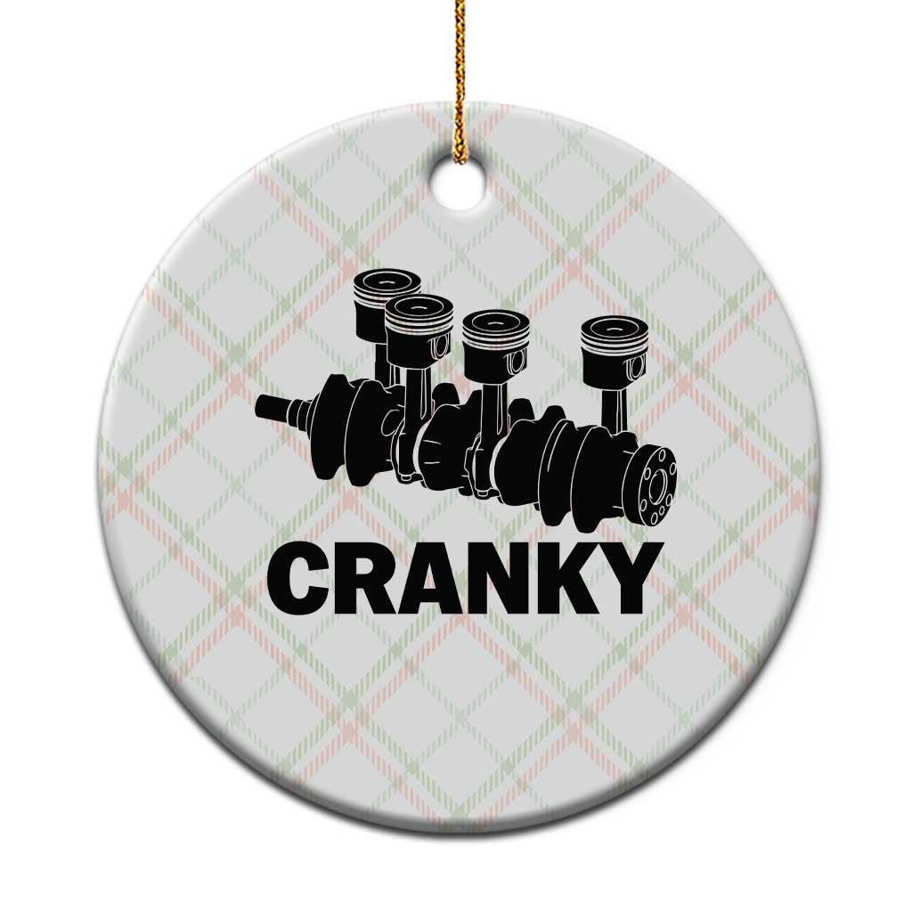 Cranky Car Engine Crankshaft Cars Lover Ceramic Ornament Mechanics Father Day