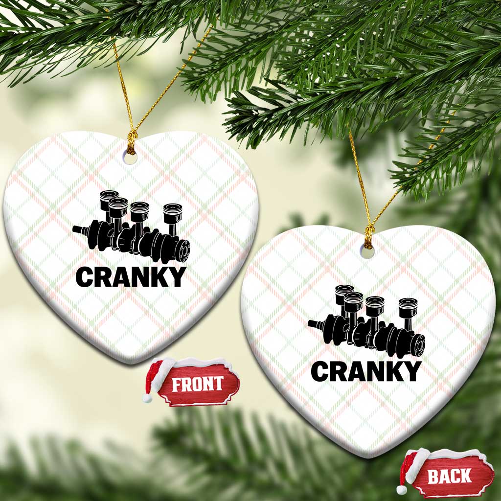 Cranky Car Engine Crankshaft Cars Lover Ceramic Ornament Mechanics Father Day