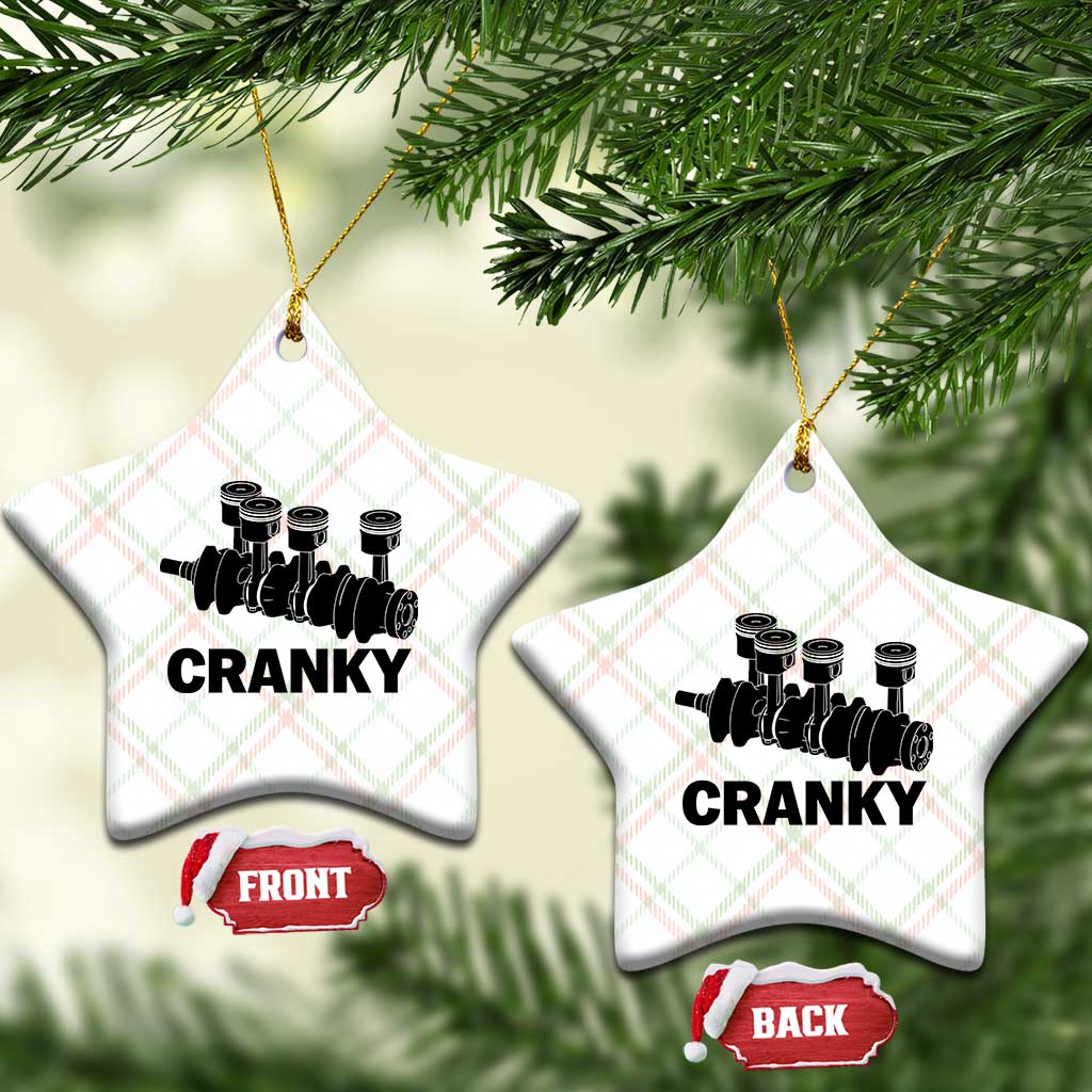 Cranky Car Engine Crankshaft Cars Lover Ceramic Ornament Mechanics Father Day