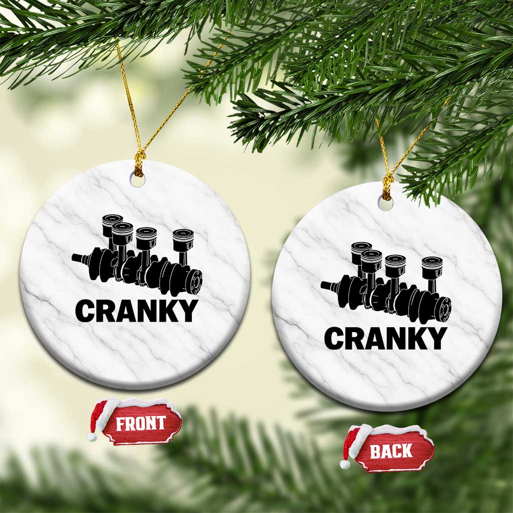 Cranky Car Engine Crankshaft Cars Lover Ceramic Ornament Mechanics Father Day