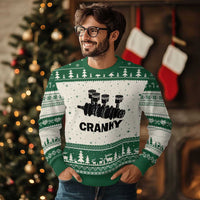 Cranky Car Engine Crankshaft Cars Lover Ugly Christmas Sweater Mechanics Father Day